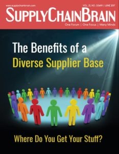 Supply Chain Brain May-June 2017 issue with CX North America and David Heller